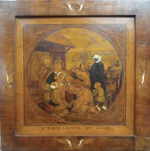 Inlaid panel by Luigi Mascaroni